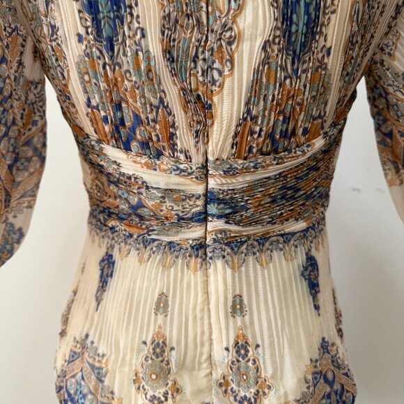 Zimmermann Printed Plissé-Organza Mini Dress - Picture 5 of 10